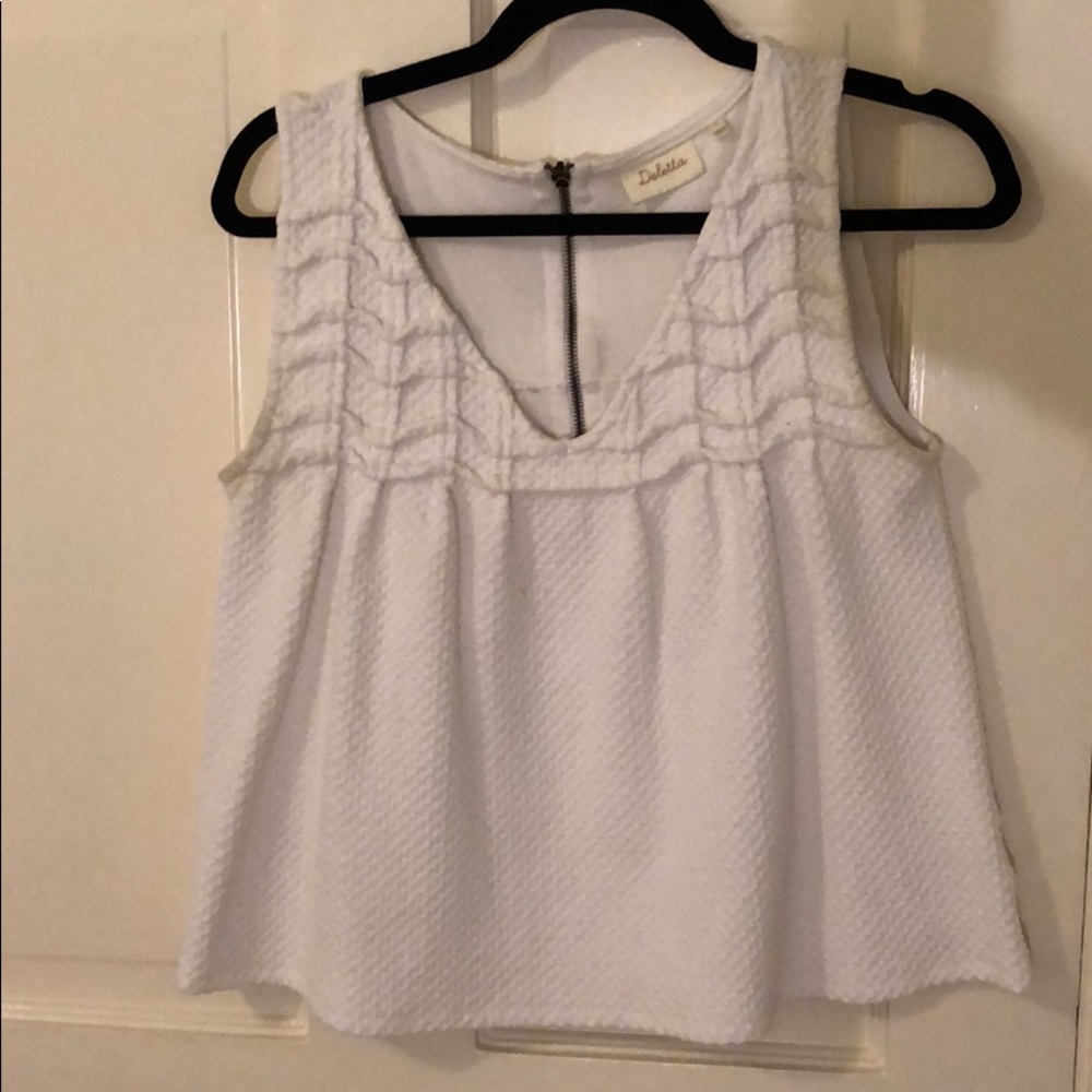 Anthropologie Deletta white top